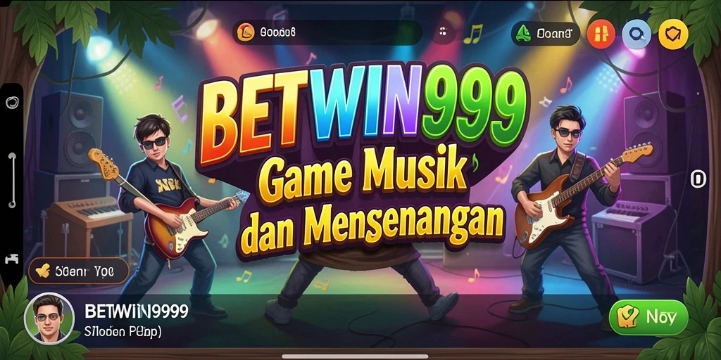 Tampilan gameplay BETWIN999 menampilkan interaksi musik yang seru.