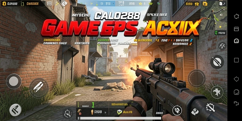 Screenshot gameplay <strong>CALO288</strong> menampilkan aksi seru dalam pertempuran FPS.