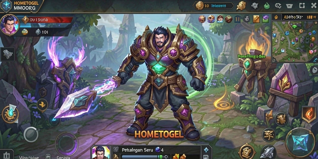 Tampilan gameplay seru dari HOMETOGEL dengan grafis yang menawan.