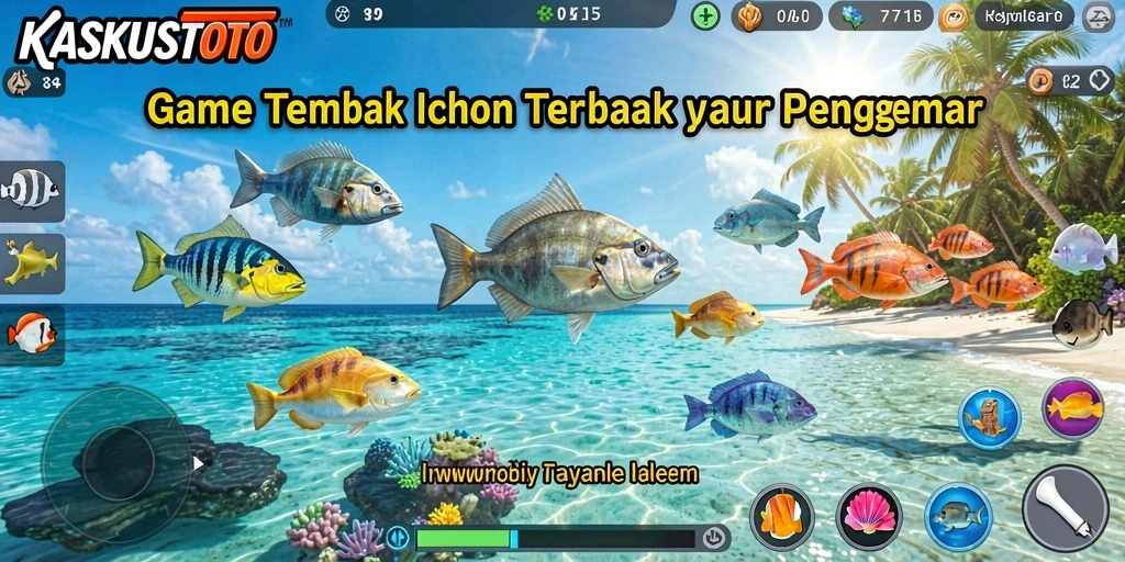 Tampilan menarik dari gameplay KASKUSTOTO saat menembak ikan.