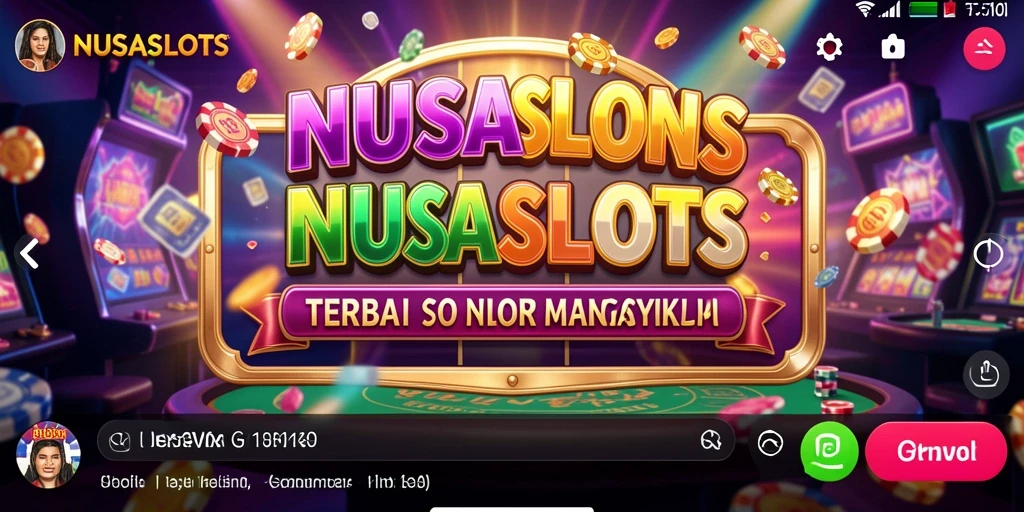 Screenshot NUSASLOTS menampilkan aksi seru gameplay Kasino.