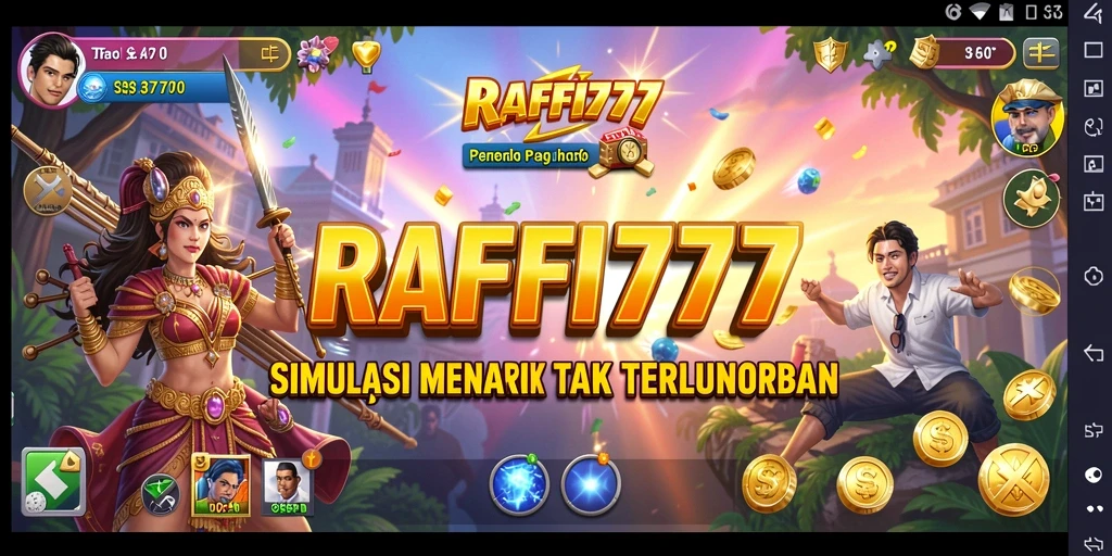 Tangkapan layar utama RAFFI777 yang menunjukkan serunya gameplay Simulation.