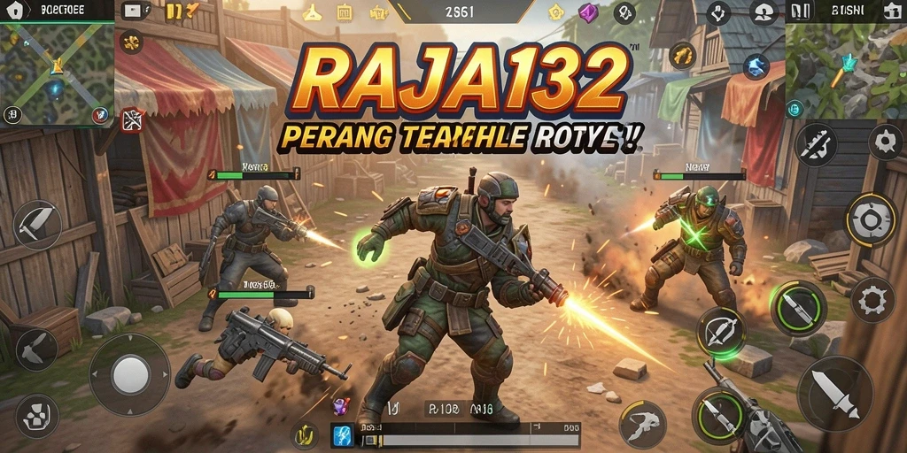 Screenshot dari gameplay aksi mendebarkan di RAJA132.