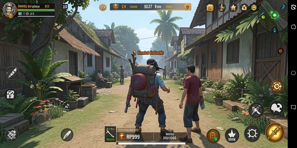 Tampilan gameplay menarik dari RR999 dengan interaksi yang dinamis.