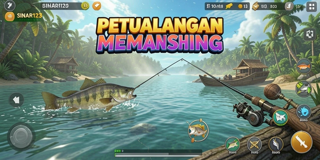 Tampilan game SINAR123 yang mengasyikkan dalam aksi memancing.